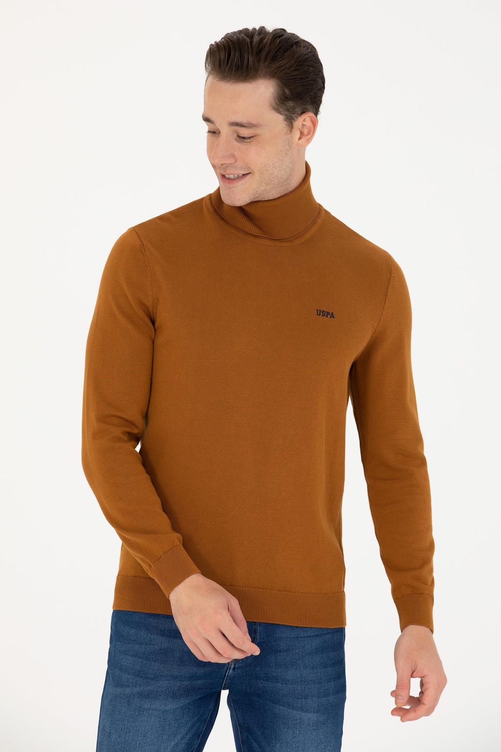 Свитер мужской U. S. Polo Assn Basic кокосовый из хлопка - U.s. polo assn фото 15
