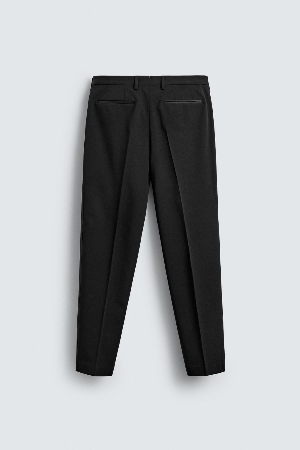 PANTAL?N REGULAR FIT BANDAS SMOKING / Negro - Zara фото 6