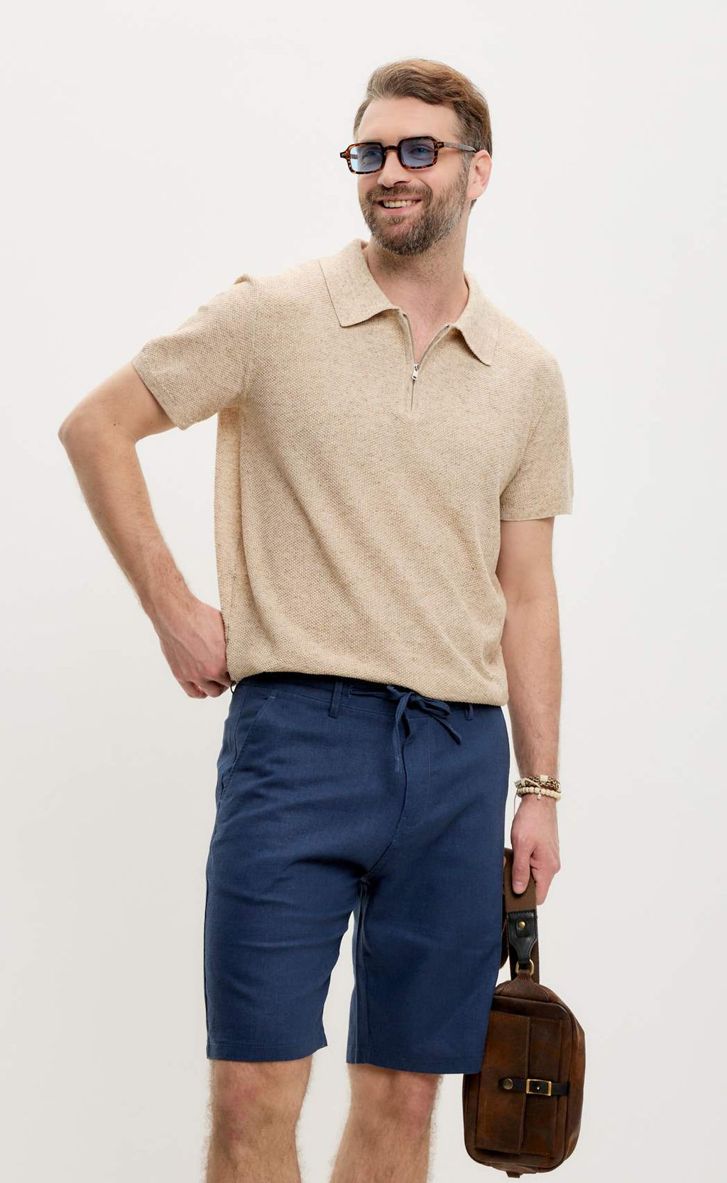 Шорты лен F511-0960-1 jeans