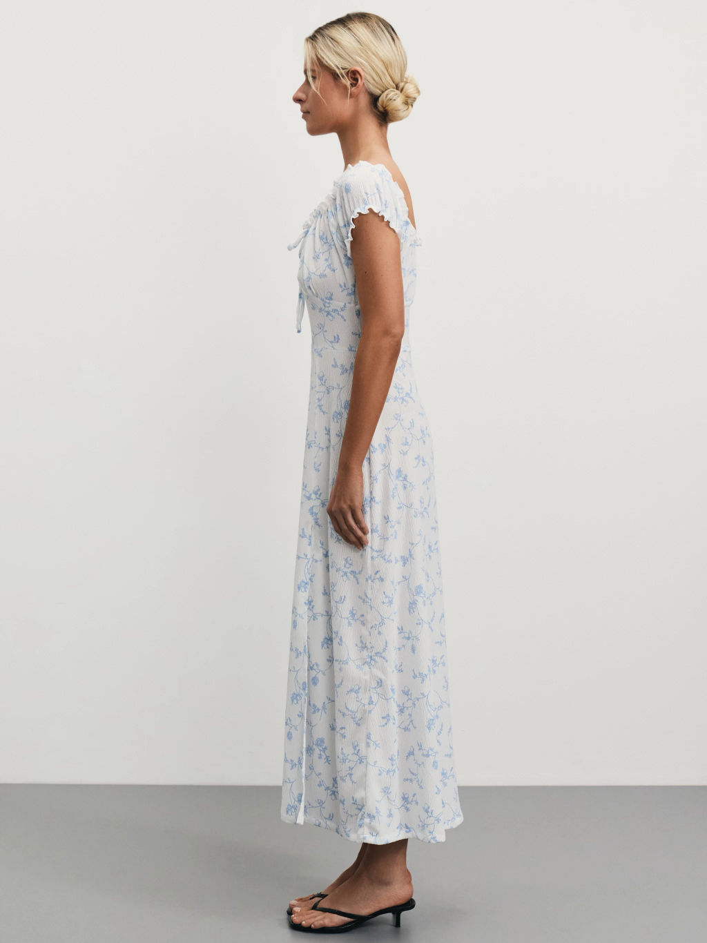 Платье миди с цветочным принтом / Zarina фото 3