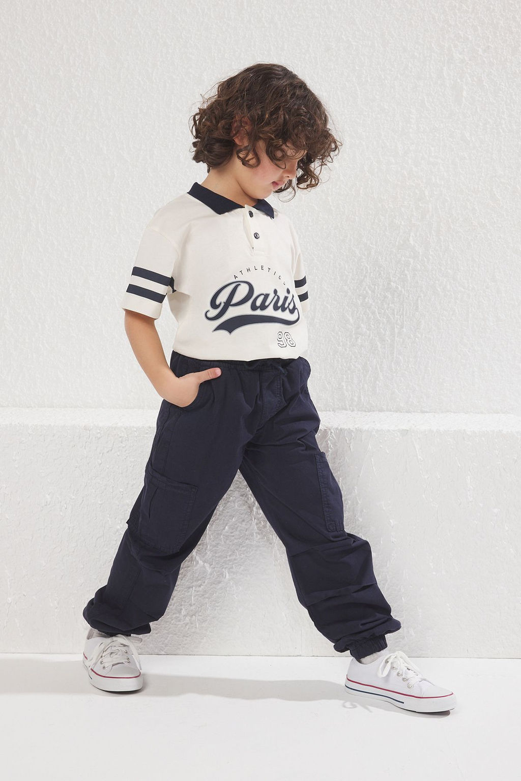 Bej %100 Pamuk Erkek Cocuk Cep Detayl? Lastikli Kordonlu Dokuma Pantolon TKDSS25PL00005 - Trendyolmilla фото 7