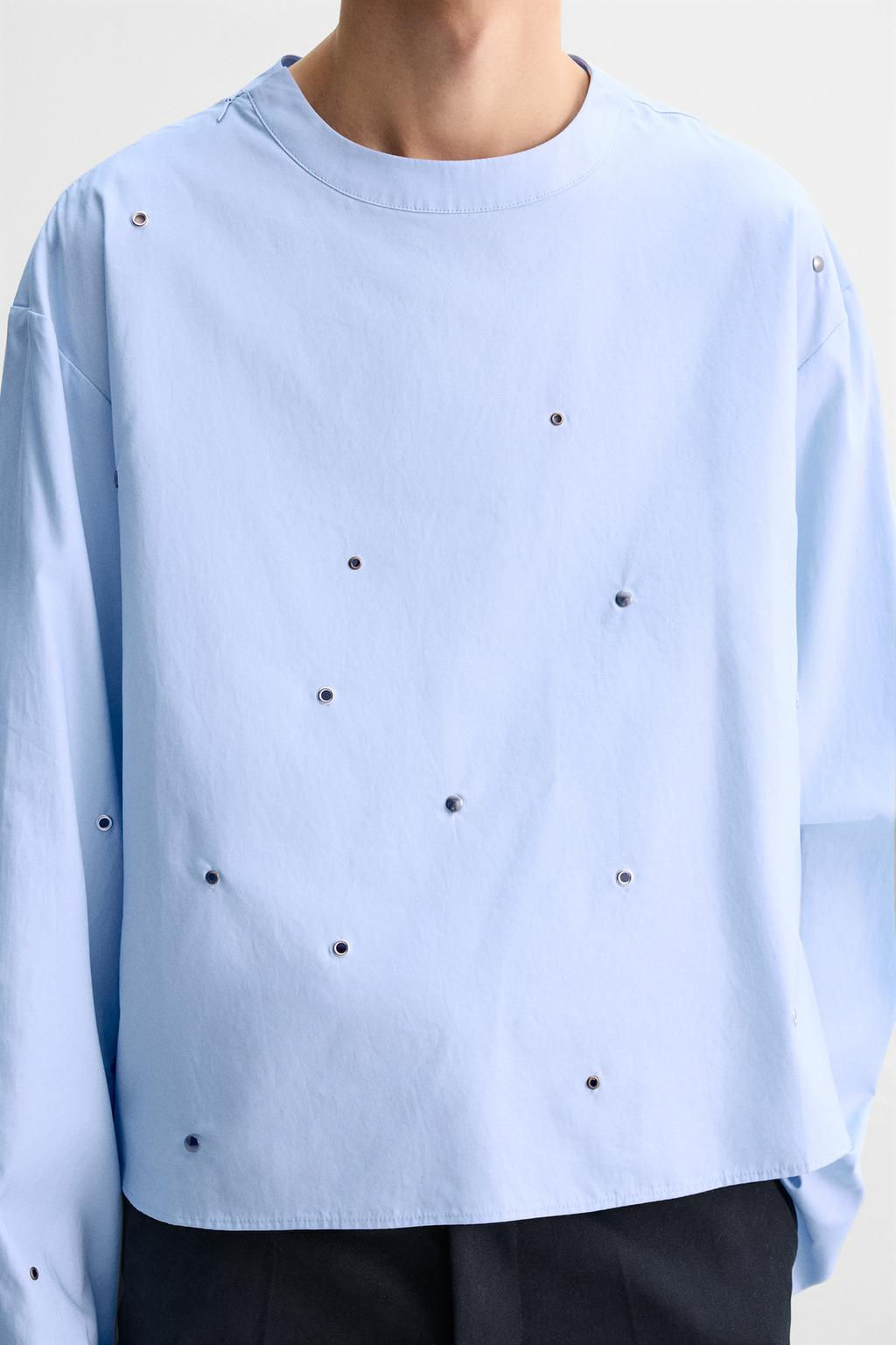 LIMITED EDITION STUDDED SHIRT - Zara фото 6