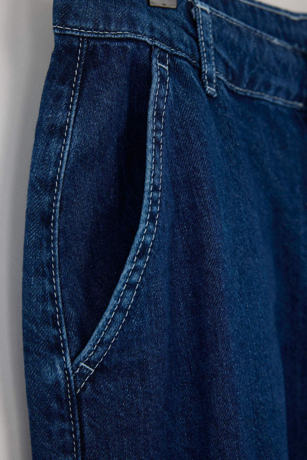 Trendyolmilla Wardrobe Essentials Mavi Yuksek Bel Wide Leg Palazzo Jeans TWOAW26JE00015 фото 7