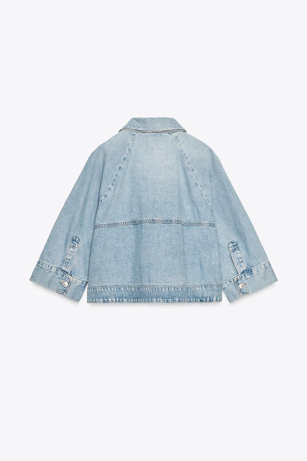 TRF DENIM CAPE JACKET - Zara фото 9