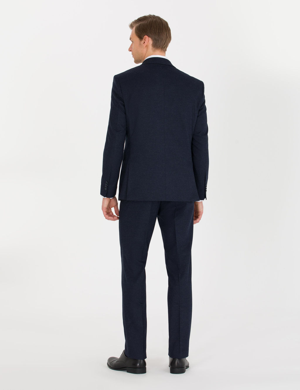 Lacivert Slim Fit Tak_m Elbise
