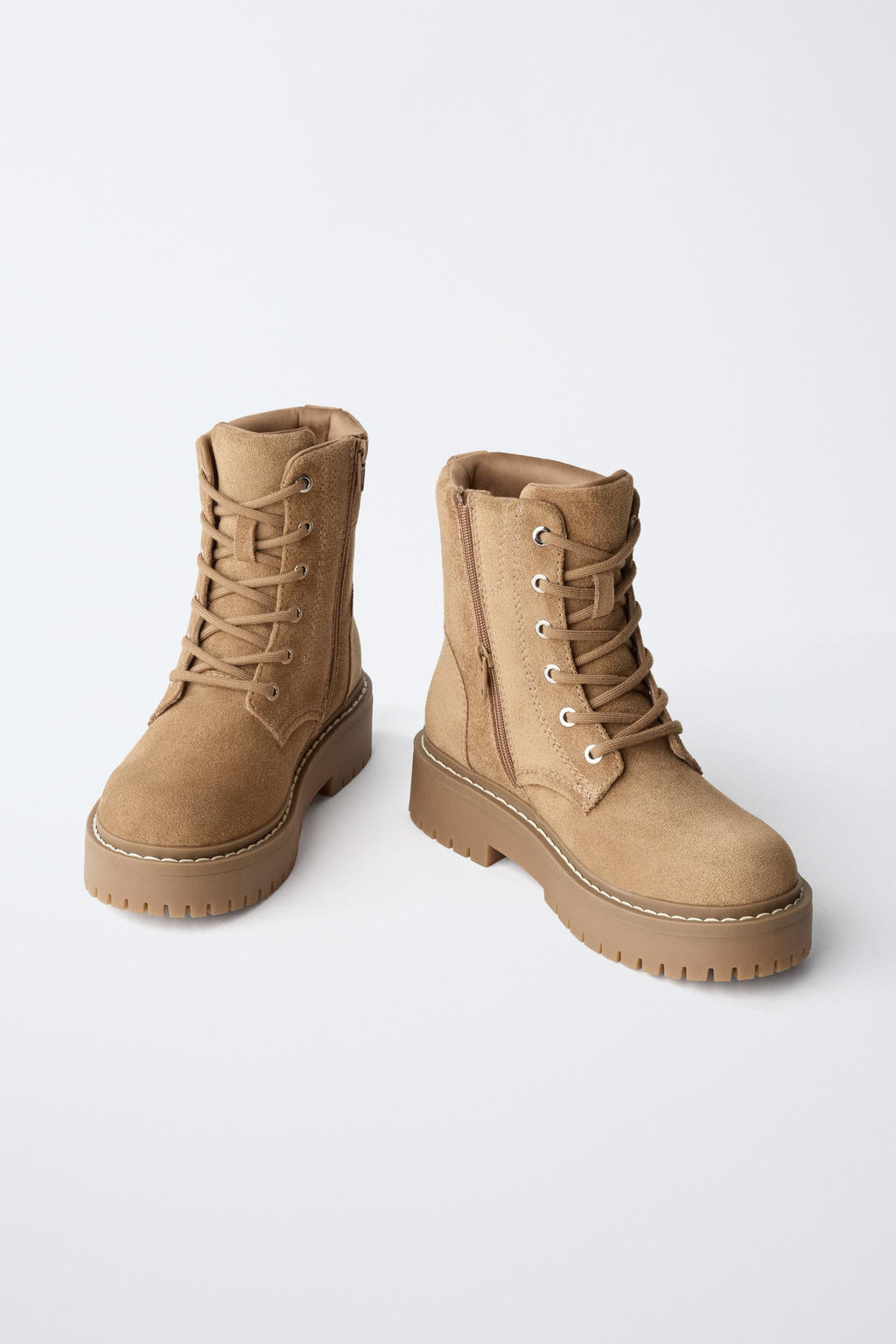 LACE-UP ANKLE BOOTS - Zara фото 3