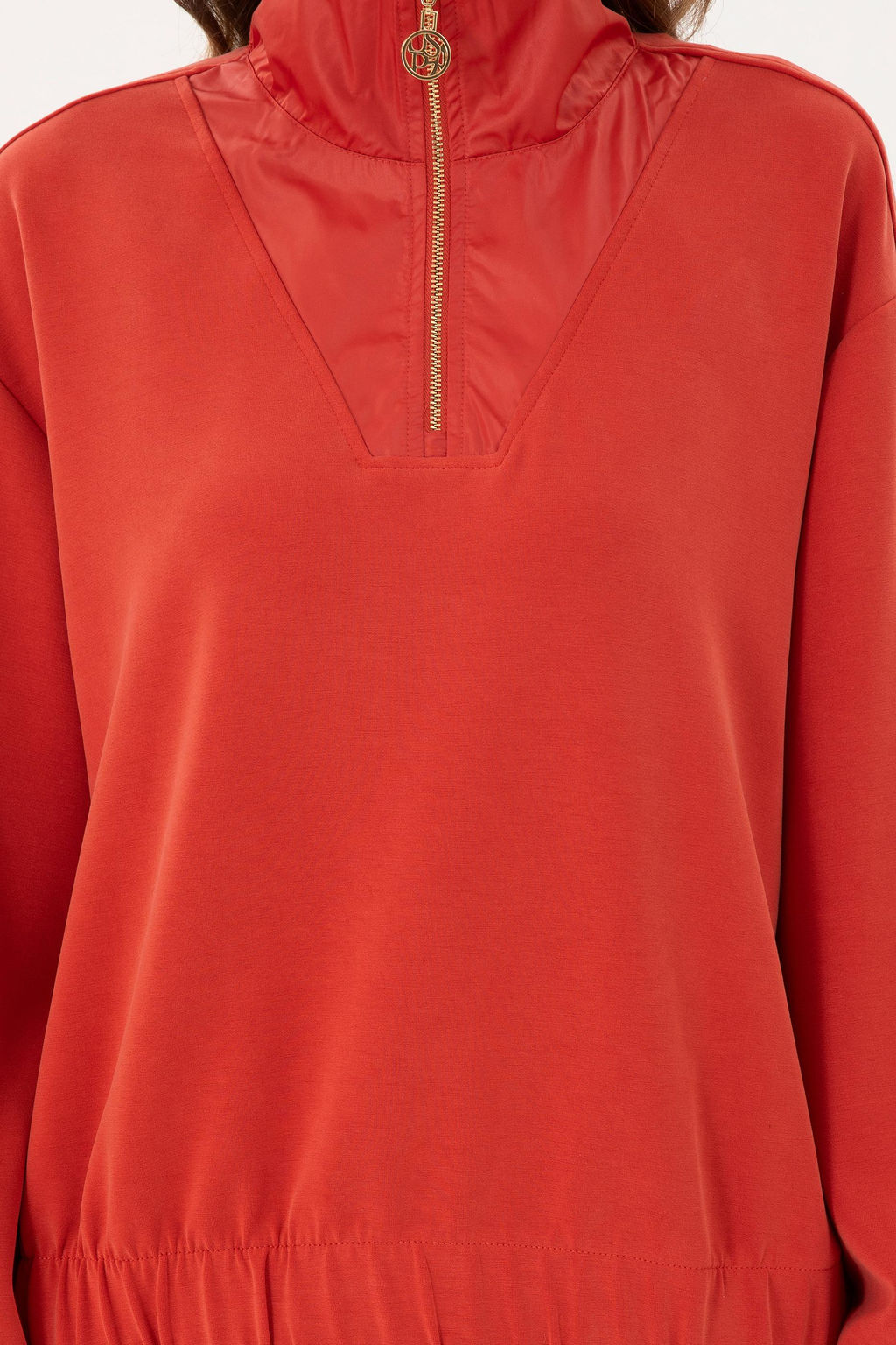 Женский свитшот с воротником-стойкой и плиткой - U.s. polo assn фото 6