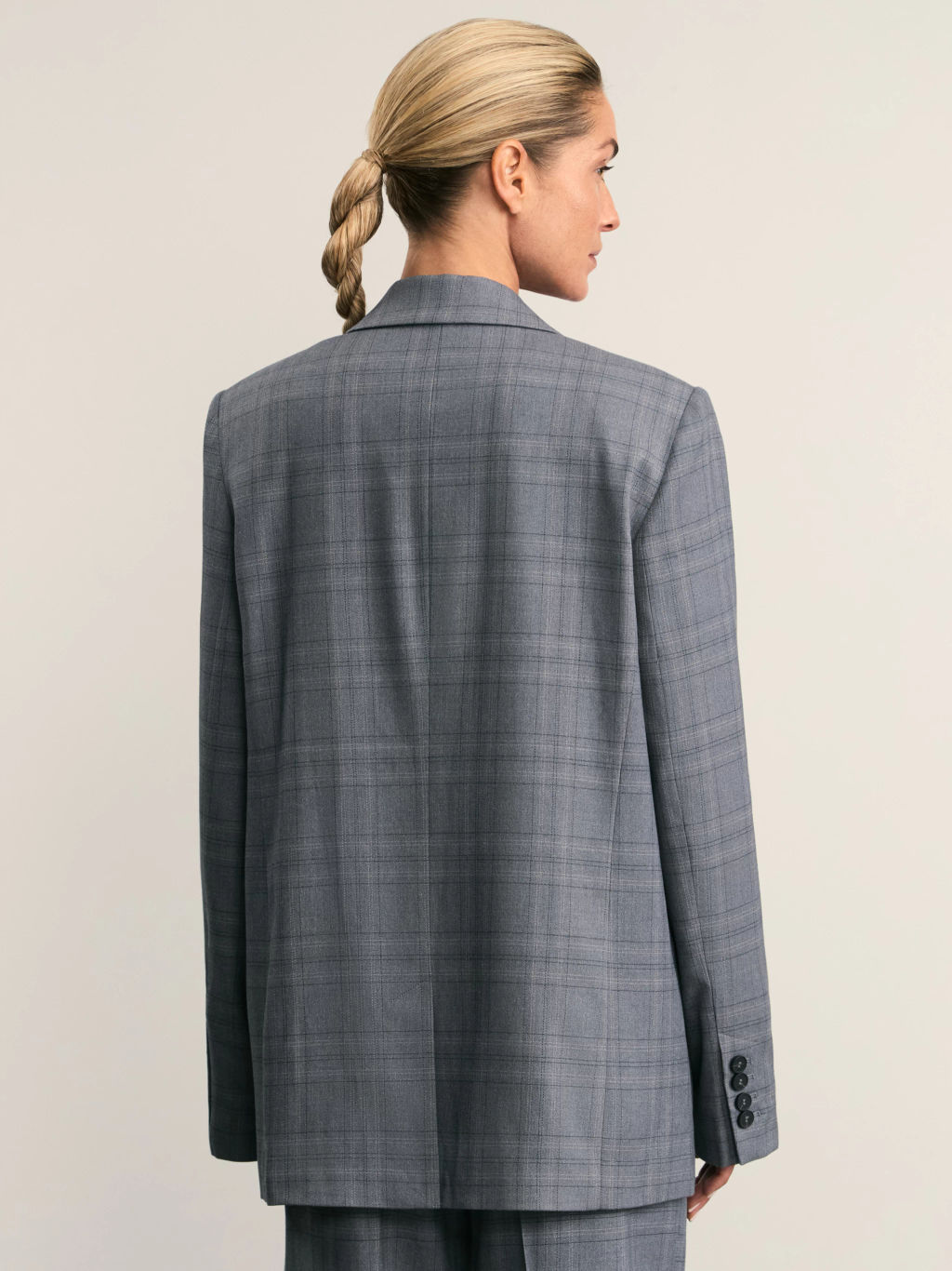 Однобортный жакет в клетку / Zarina  фото 5