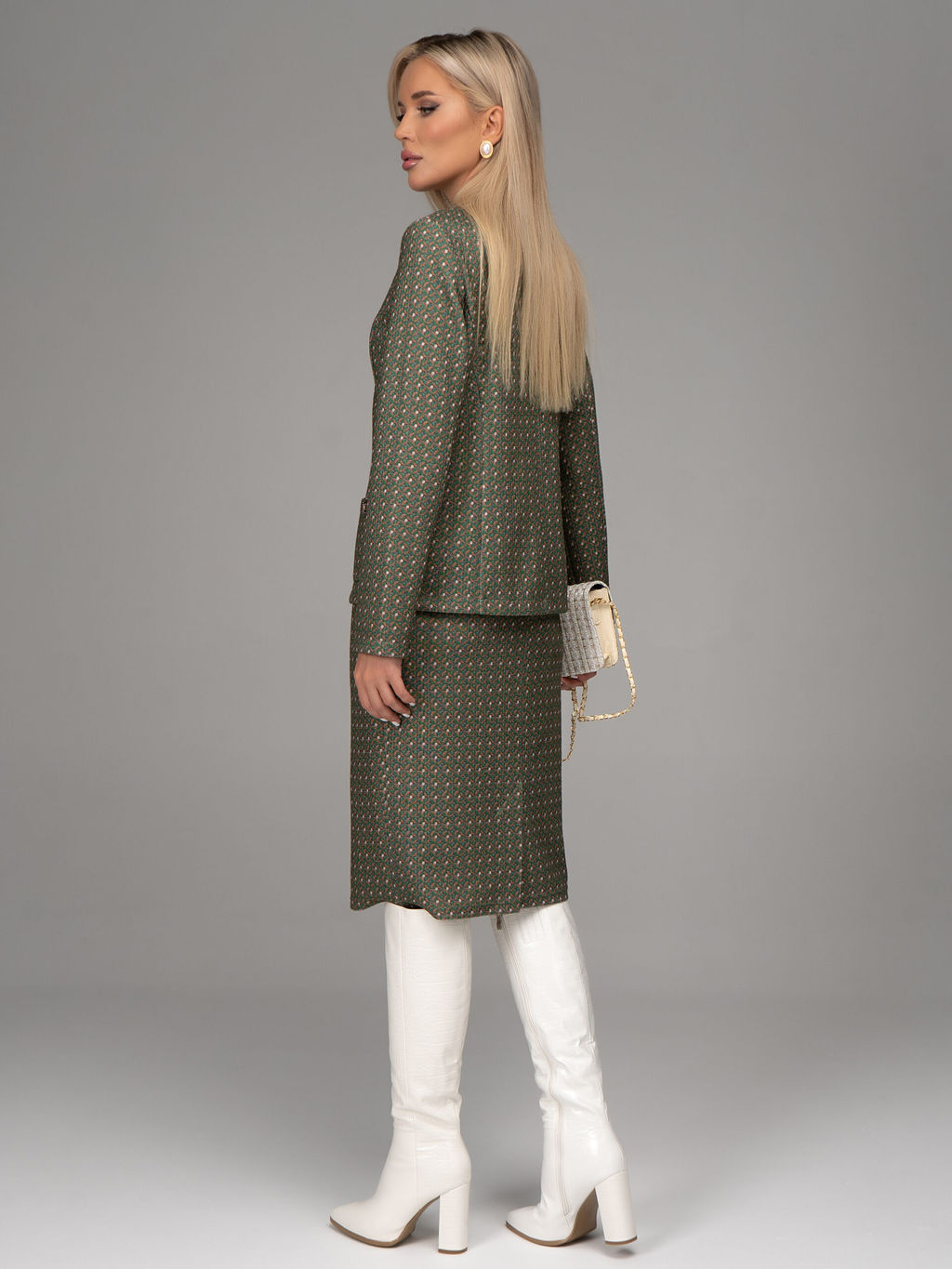 Костюм Шанель (зелёный) - Эльза фото 18