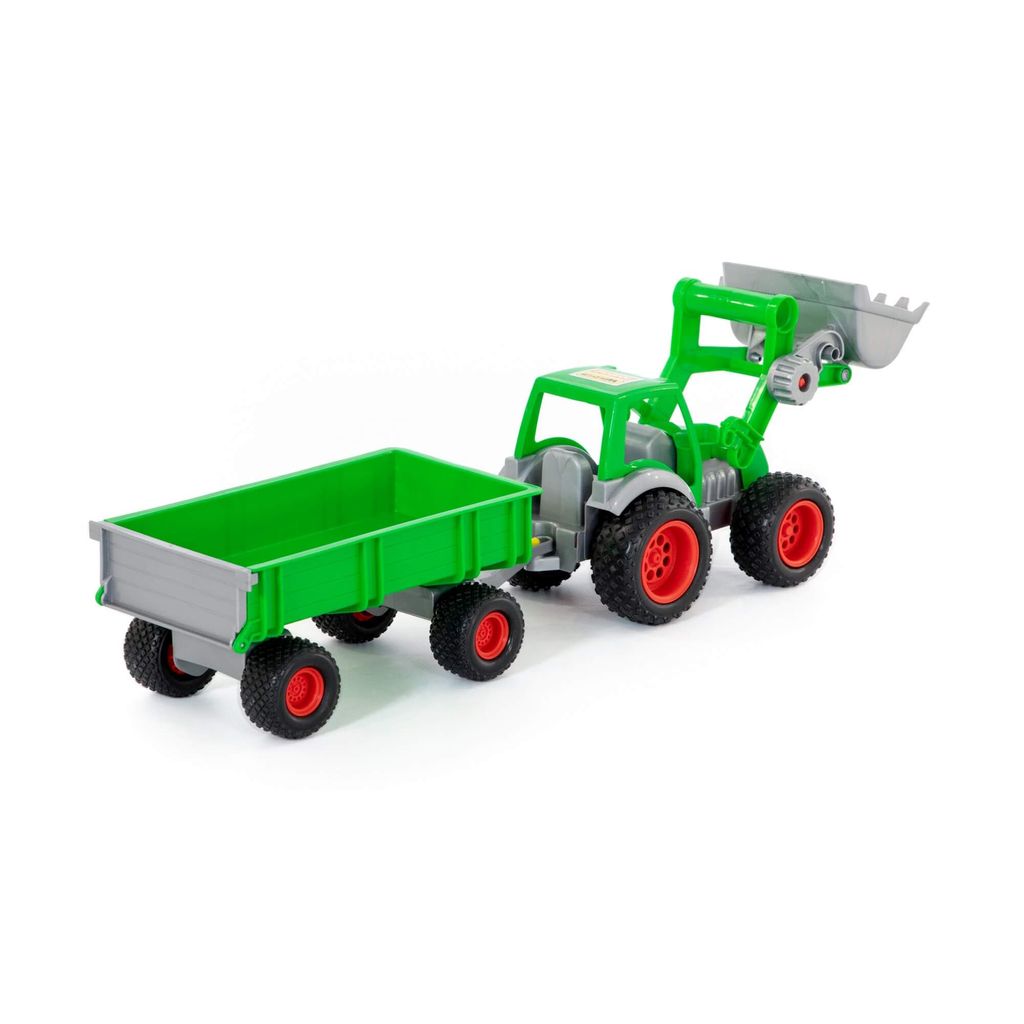 Фермер-техник, трактор-погрузчик с прицепом (в сеточке) - Полесье фото 8