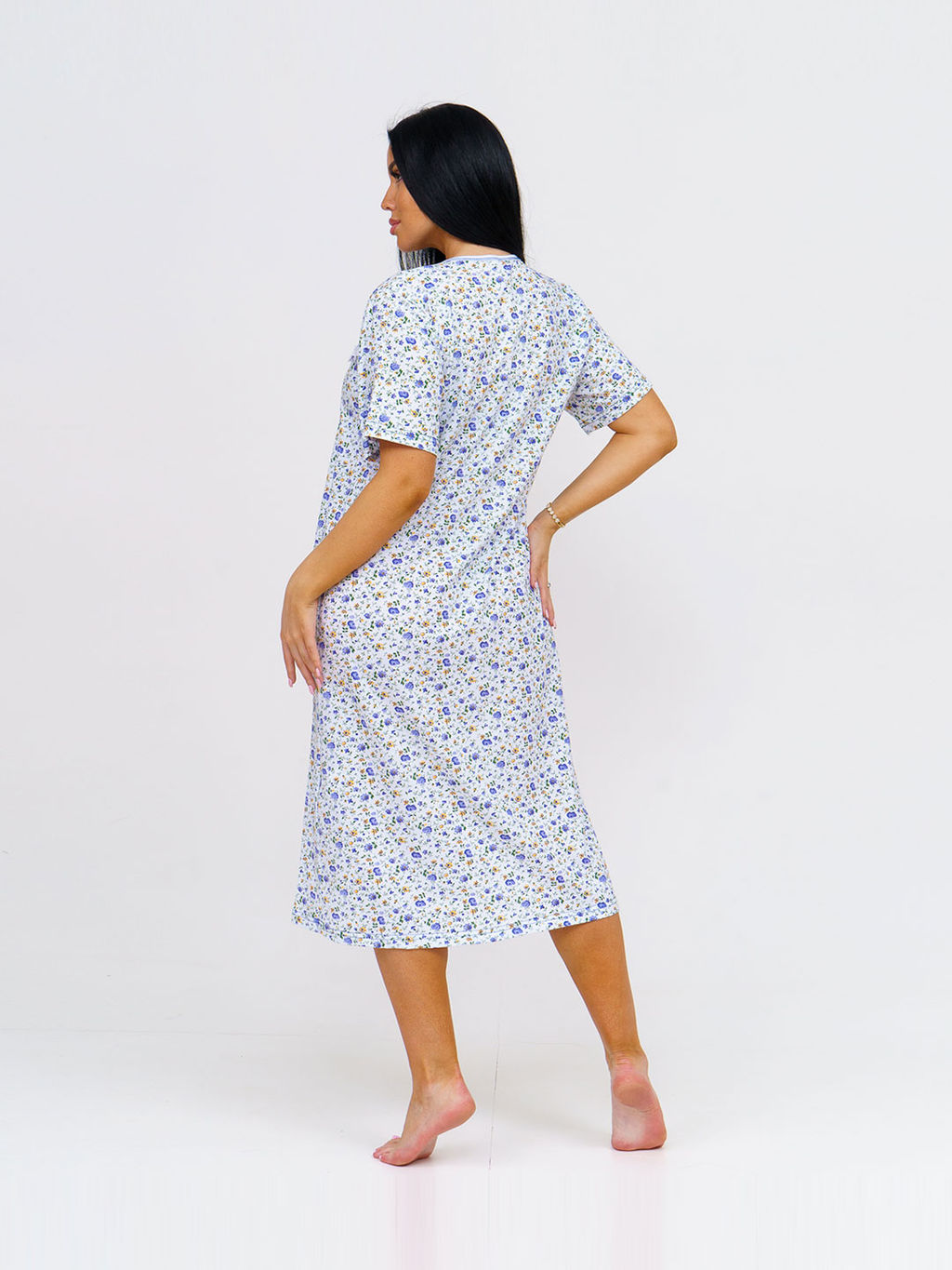 Ночная сорочка женская, цвет белый синий зеленый оранжевый