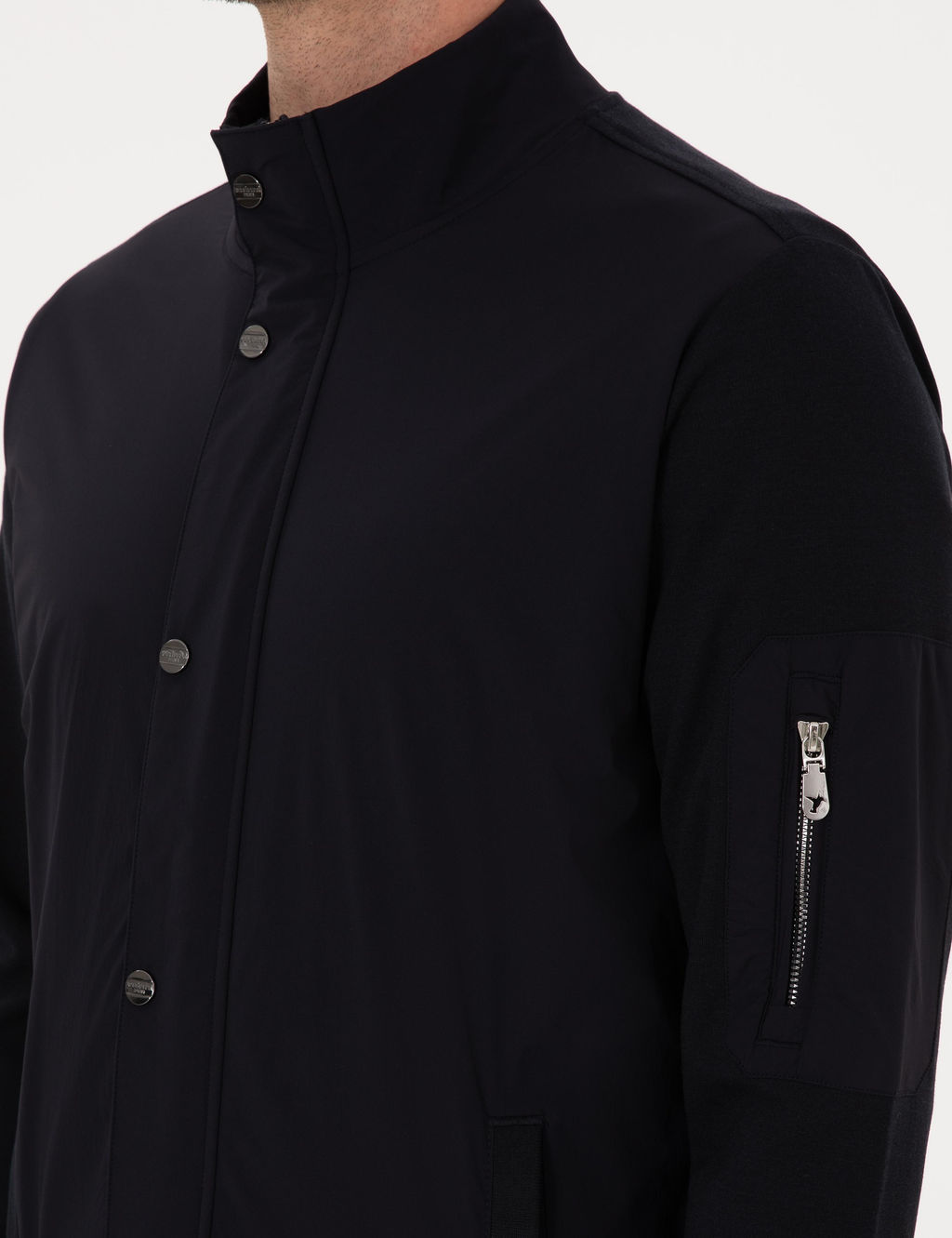 Lacivert Regular Fit Tam Fermuarl_ Sweatshirt - Cacharel фото 7