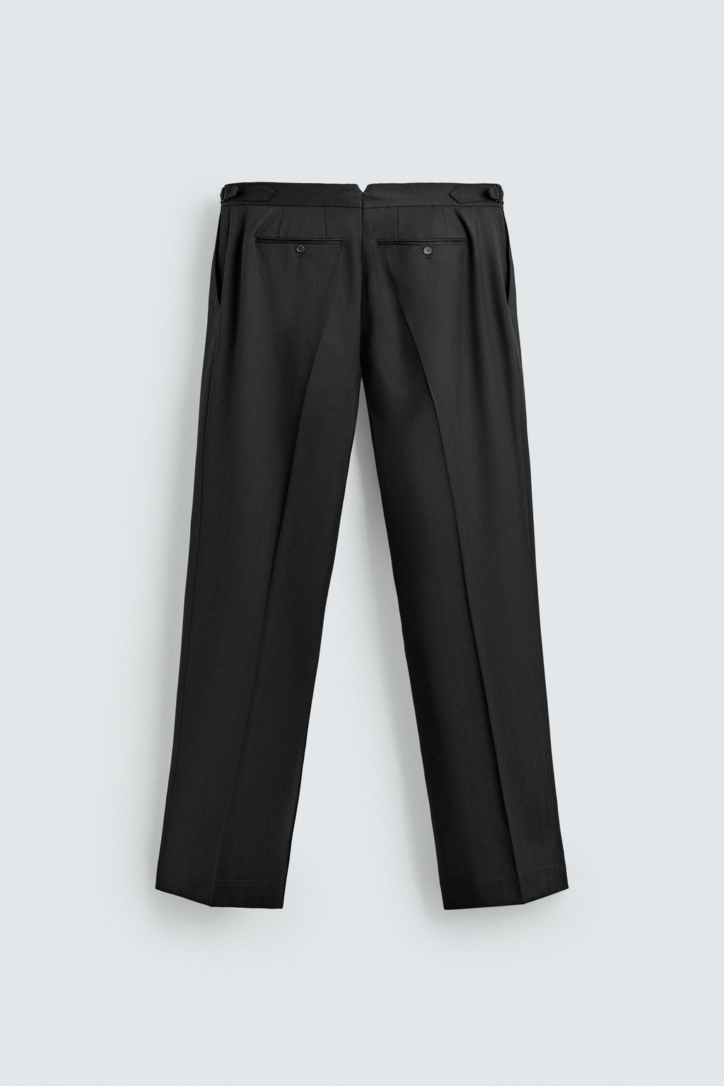 PANTAL?N PLIEGUES TRAJE 100% LANA / Negro - Zara фото 6