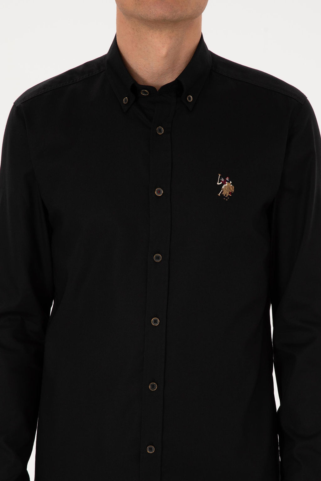 Erkek Siyah Uzun Kollu Basic G_mlek Sepette S_rpriz _ndirim - U.s. polo assn фото 6
