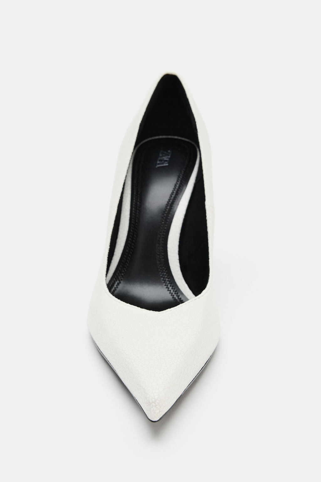 ZAPATO TAC?N EFECTO CRAQUELADO / blanco - Zara фото 4