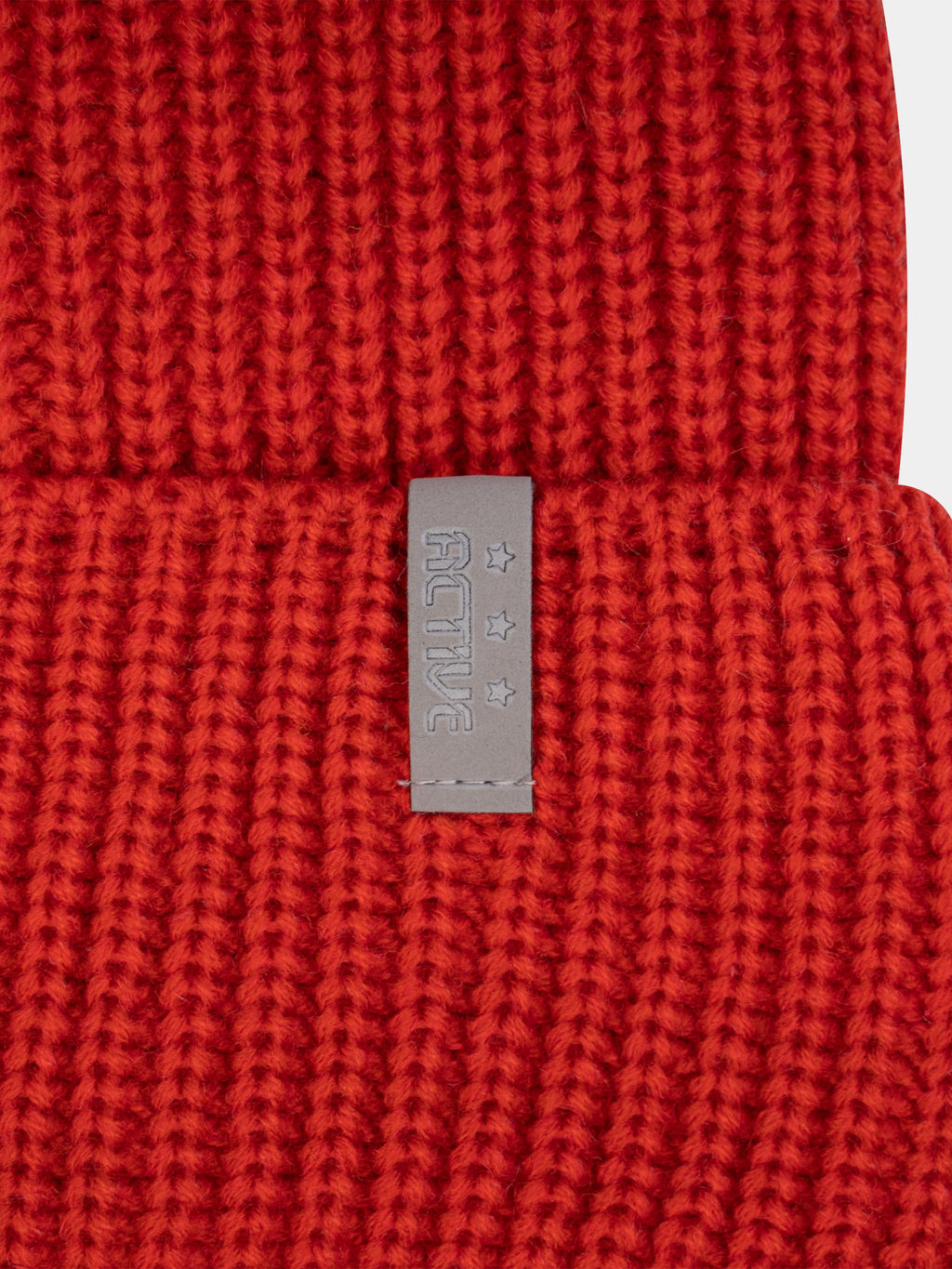 Шапка вязаная Ш-113 красная (52-54)