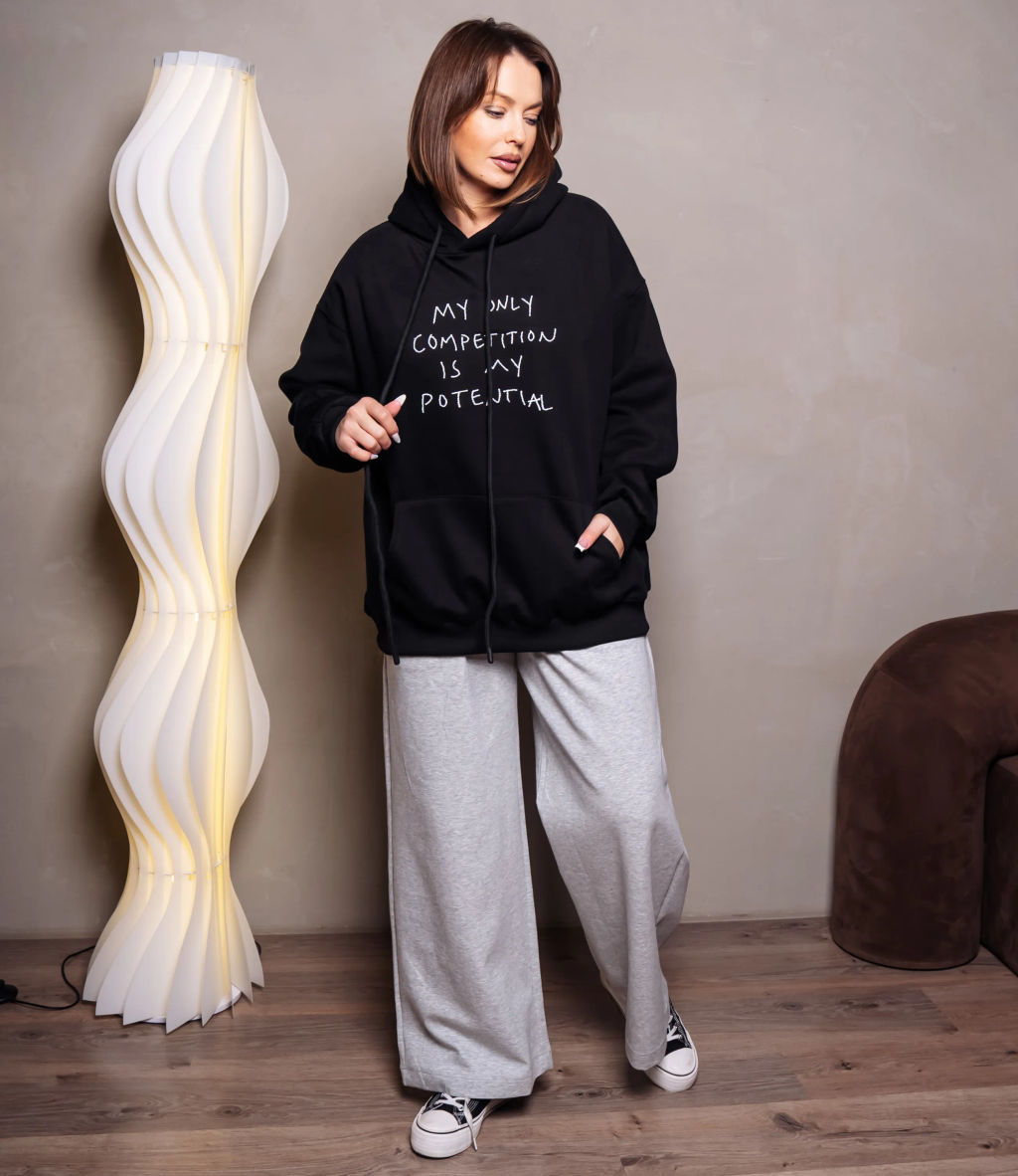 Худи #КТ706 (3), чёрный - Dommod фото 4