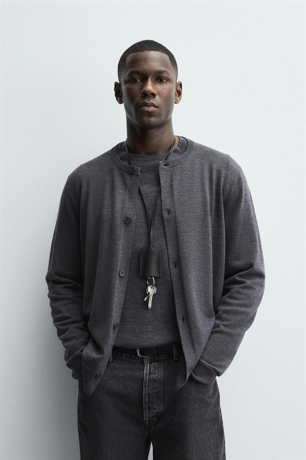 REGULAR FIT CARDIGAN WITH WOOL - Zara фото 2