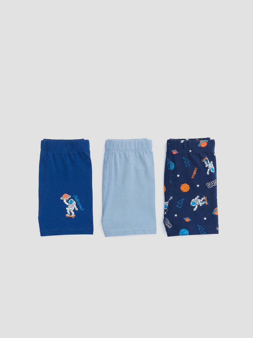 Bask?l? Erkek ?ocuk 3l? Boxer