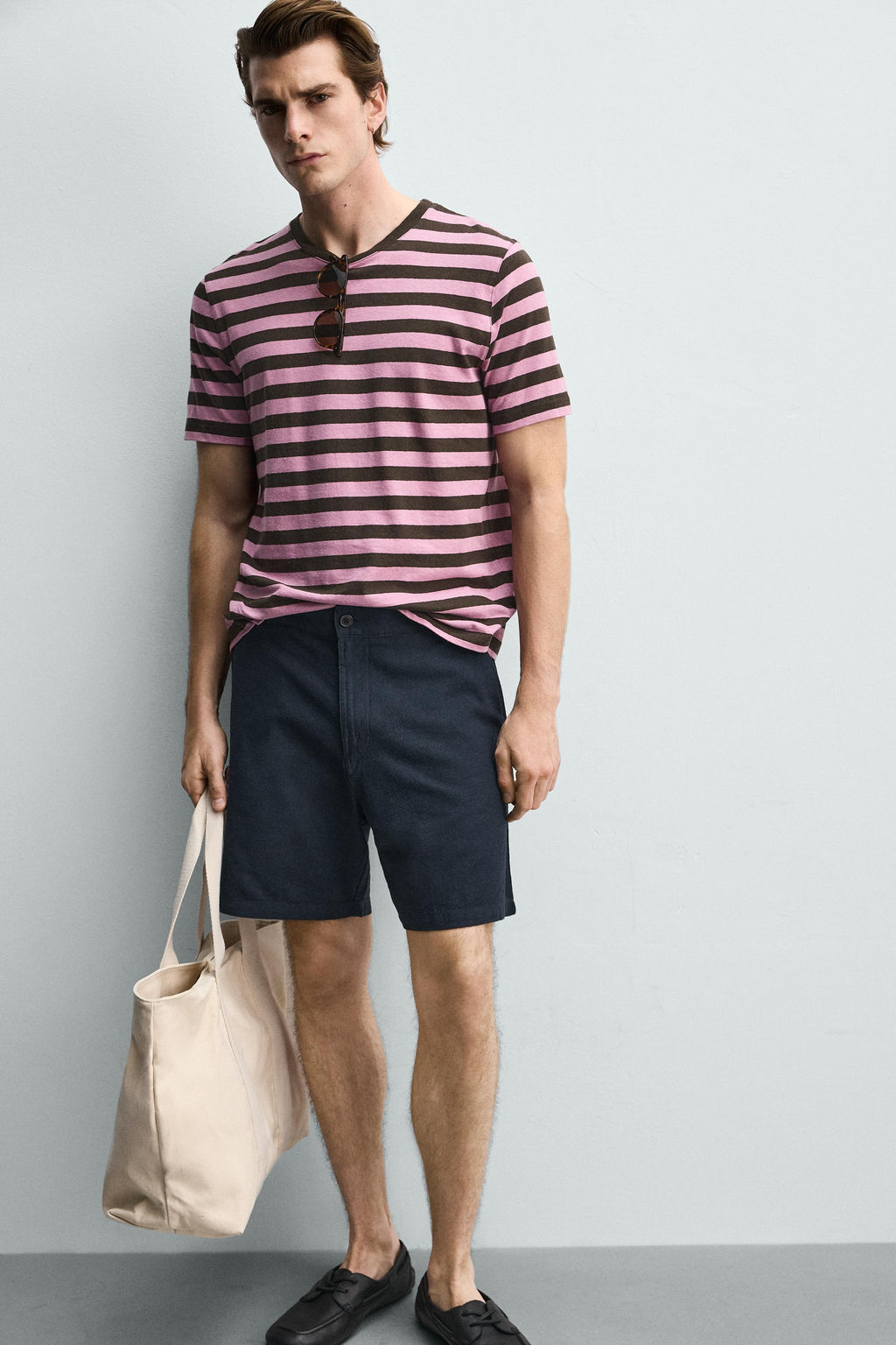 BERMUDA REGULAR FIT ESTRUCTURA / Marino - Zara фото 6