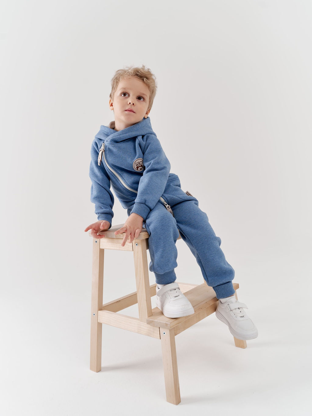 Комбинезон косуха с капюшоном Голубика утепленный - Bungly фото 7