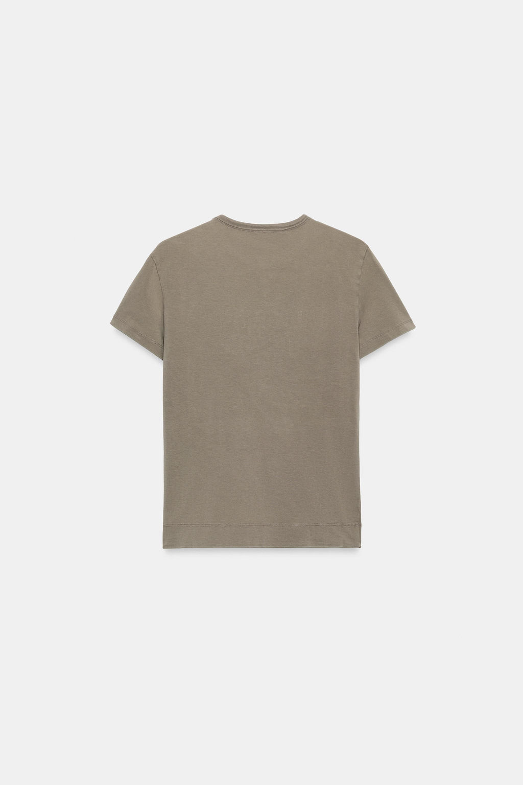CAMISETA LAVADA TEXTO BRILLOS / Khaki - Zara фото 5