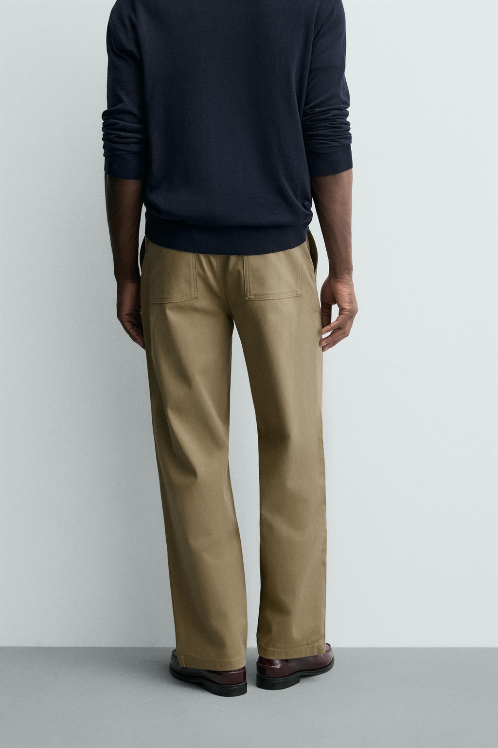 STRAIGHT-LEG CHINO TROUSERS - Zara фото 3