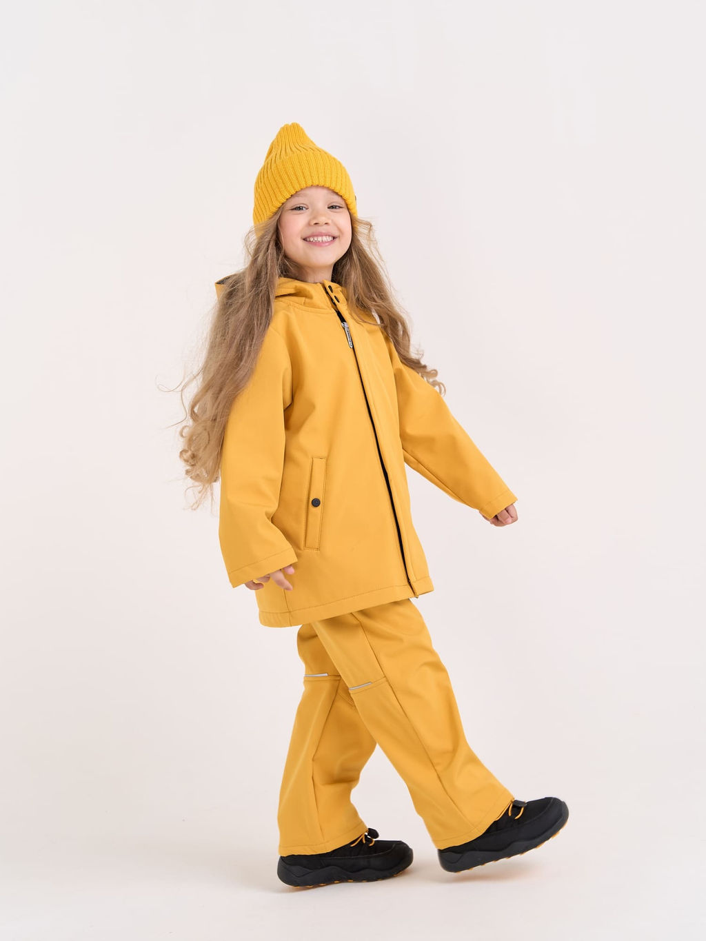 Брюки Softshell демисезонные Горчица - Bungly фото 6