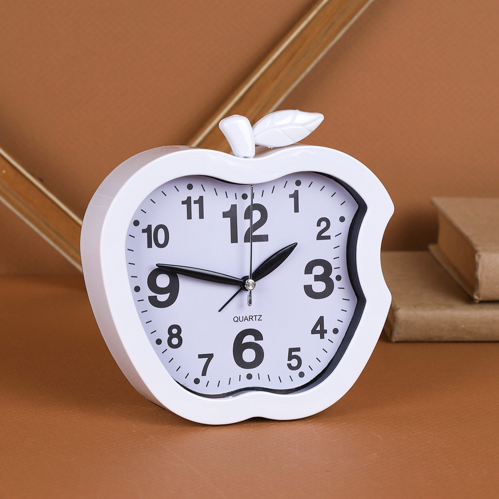 Часы настольные Яблоко 15 см / K43 /уп 100/ микс