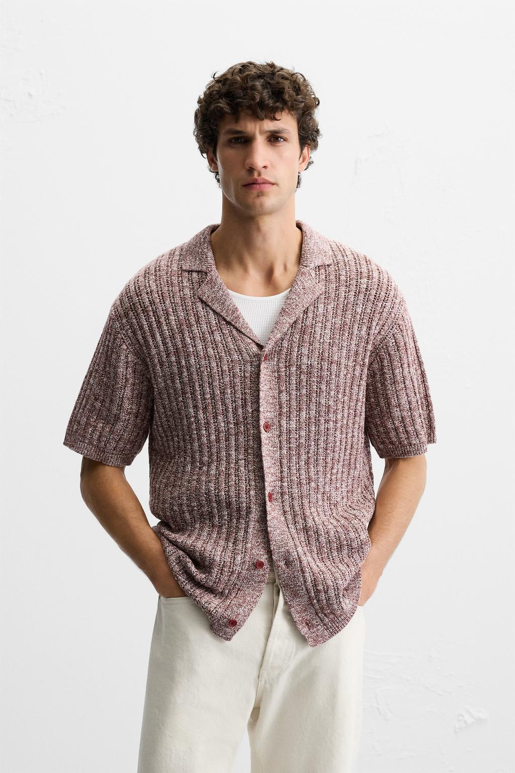 CONTRAST KNIT SHIRT - Zara фото 2