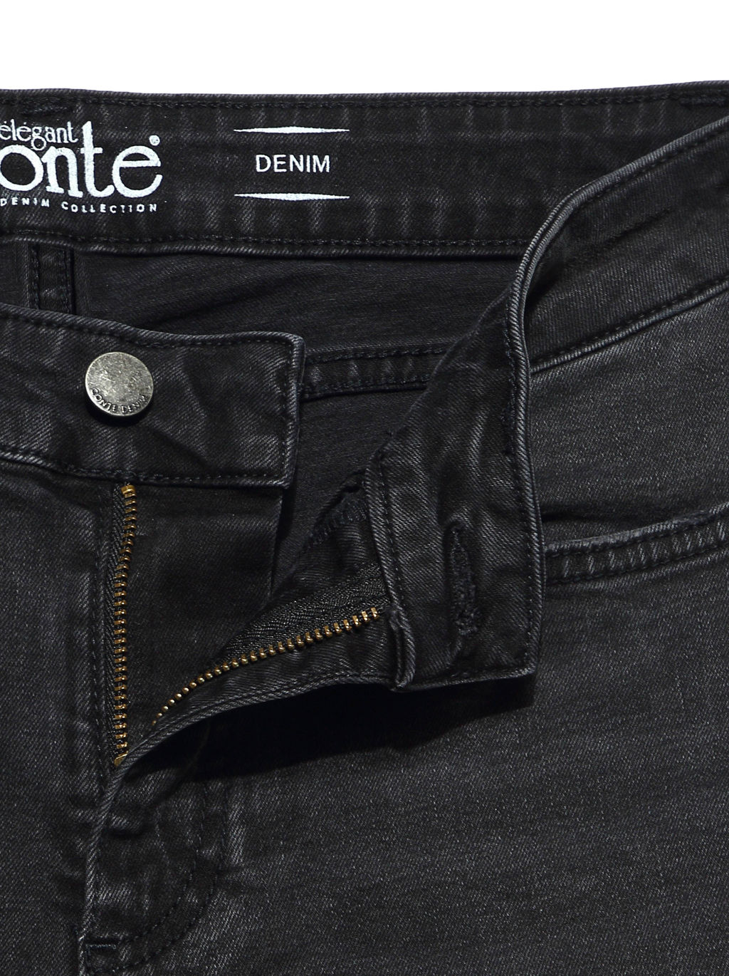 CONTE Моделирующие eco-friendly джинсы skinny со средней посадкой CON-150 washed black - Conte elegant фото 6