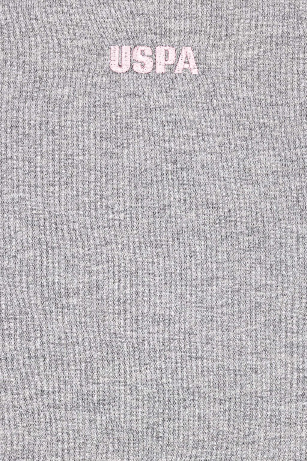 U. S. Polo Assn Детский серый меланжевый базовый свитшот с круглым вырезом - U.s. polo assn фото 3