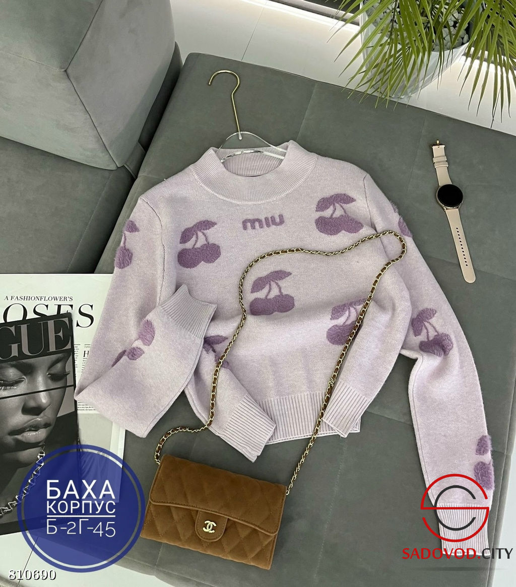 Свитер женский с принтом - Bruno фото 5