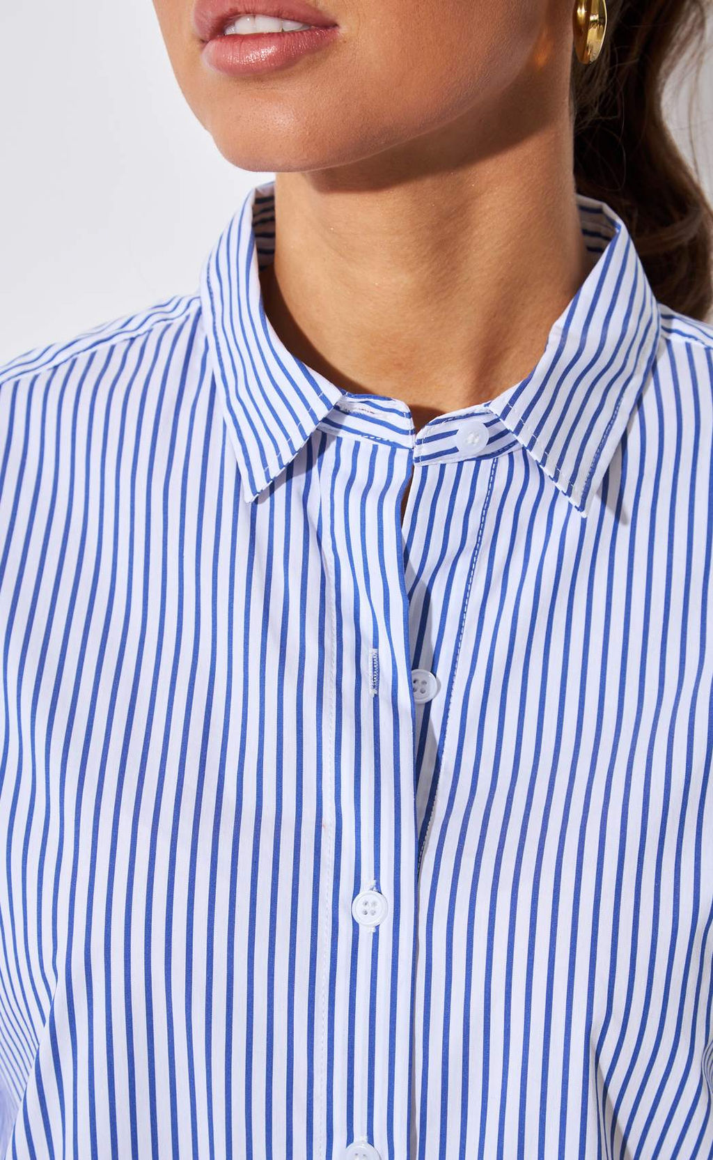 Рубашка д/р F512-1103 blue-white - Fine joyce фото 6