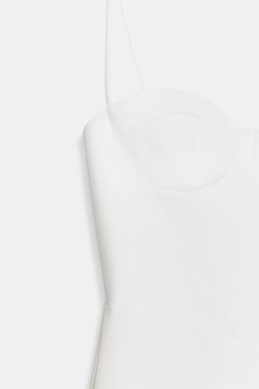 VESTIDO MINI TIRANTES LUNARES / Blanco - Zara фото 7