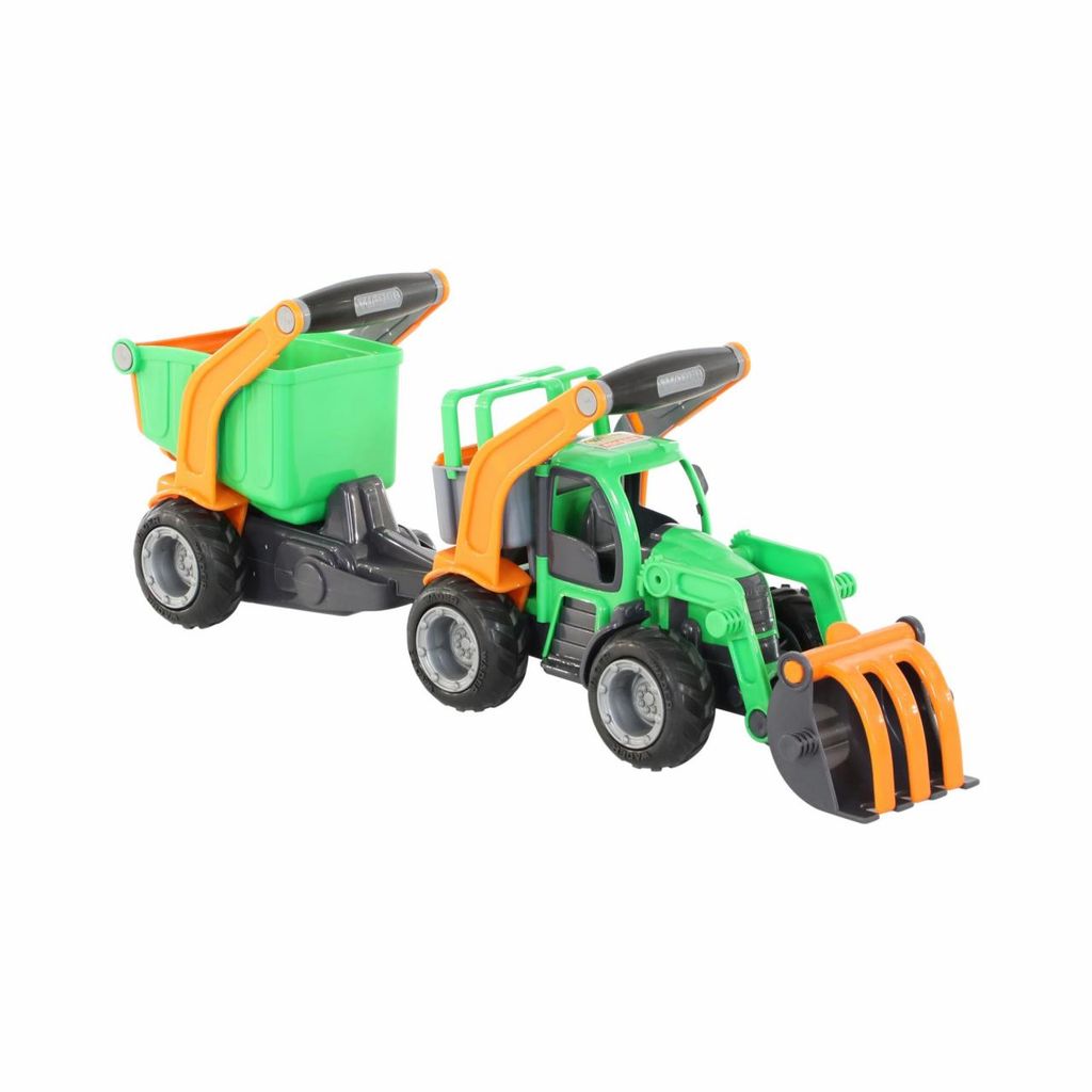 ГрипТрак, трактор-погрузчик с полуприцепом (в сеточке) - Полесье фото 5