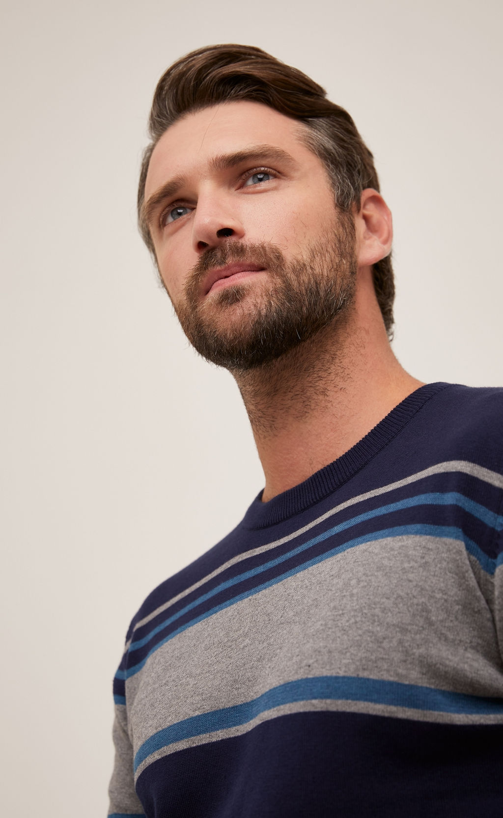 Джемпер F021-15-2063 navy-grey - Fine joyce фото 5