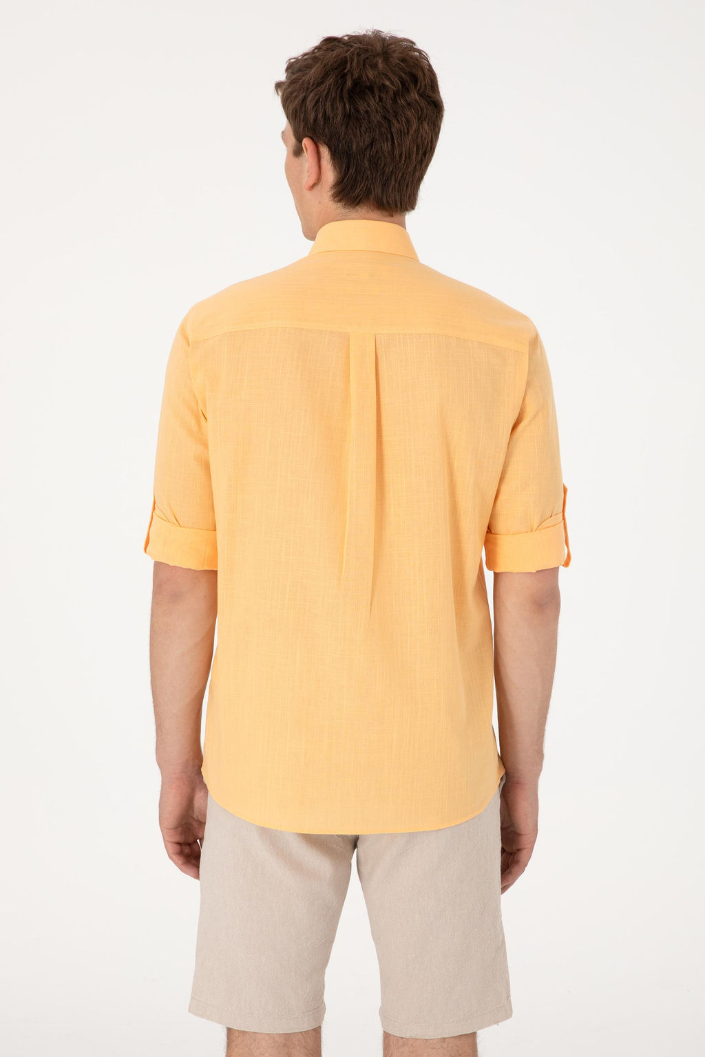 Erkek Turuncu Uzun Kollu Basic G_mlek Sepette S_rpriz _ndirim - U.s. polo assn фото 14