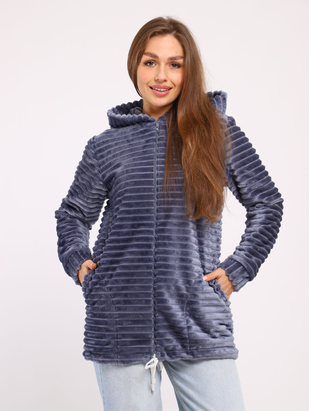 Толстовка женская 6-204 из велсофта - Новое кимоно фото 21