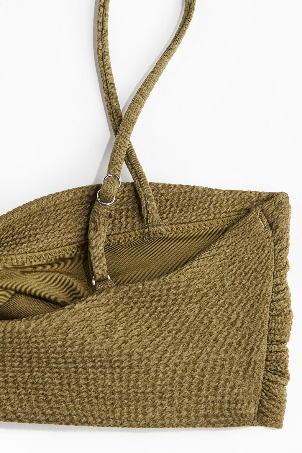 Top de bikini con relleno y detalle girado - H&m фото 2