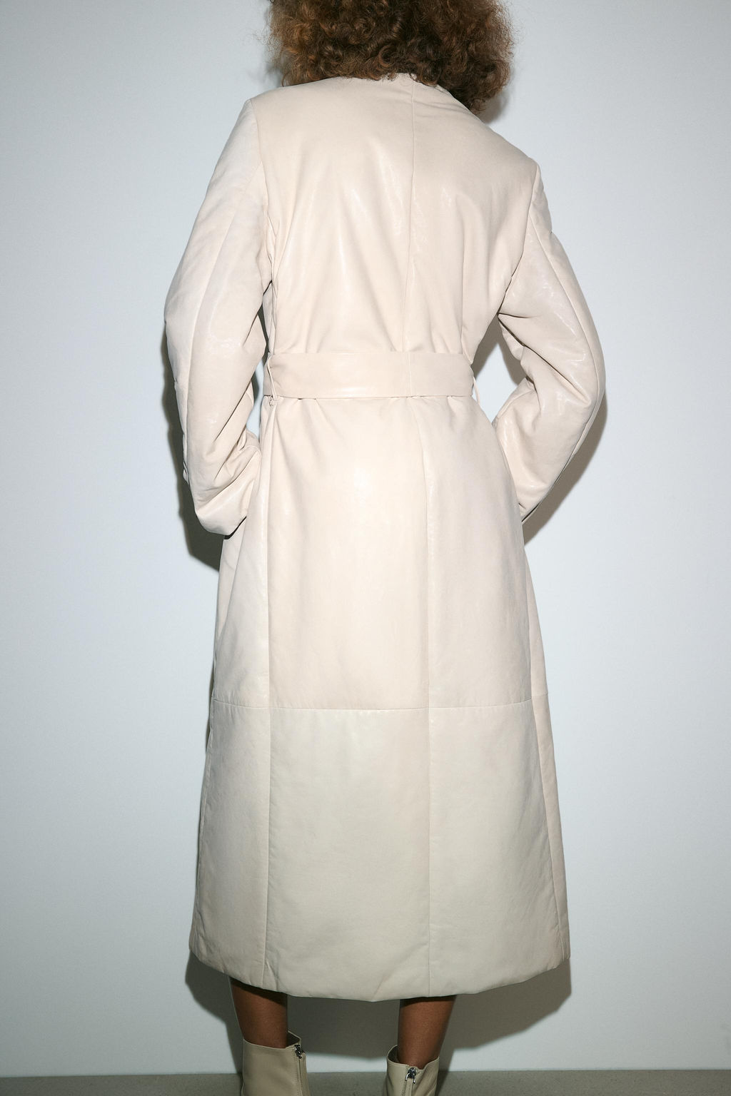 QUILTED LEATHER COAT ZW COLLECTION LIMITED EDITION - Zara фото 13