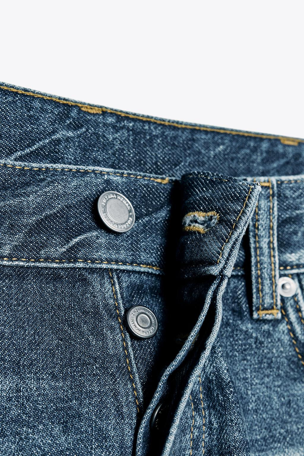 ZW COLLECTION RELAXED FIT MID-RISE JEANS - Zara фото 6