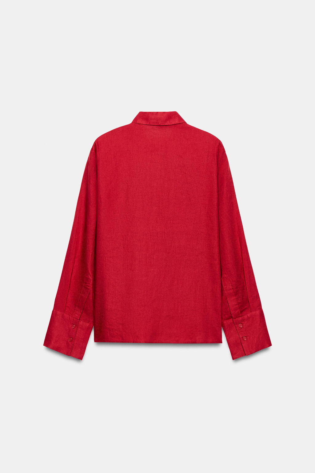 CAMISA LINO 100% ZW COLLECTION / Rojo