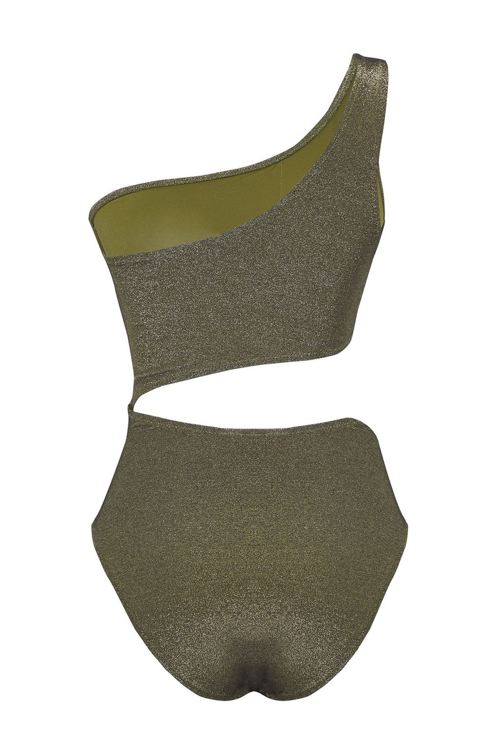 TRENDYOLMILLA Saks Tek Omuz Cut Out/Pencereli Simli Regular Core Mayokini TBESS25MY00003 фото 6