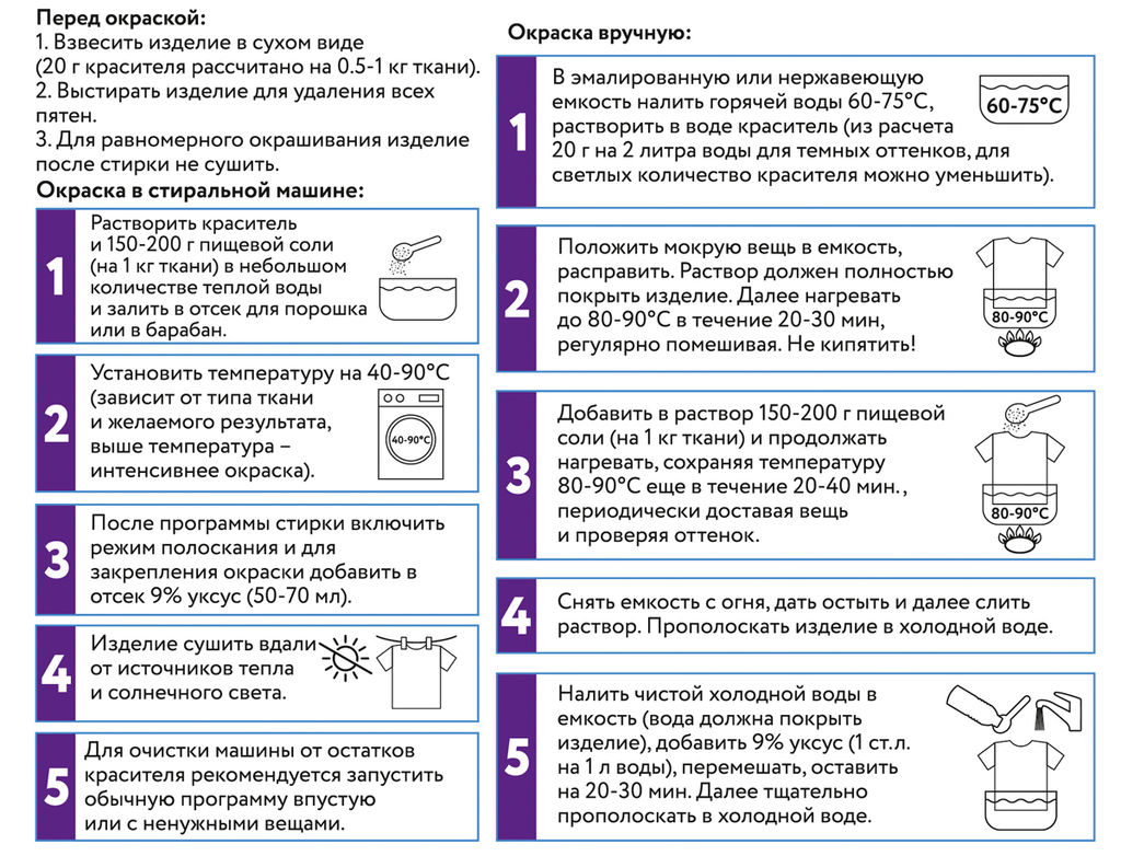 VISTA-ARTISTA Краситель для ткани KRG 20 г фиолетовый