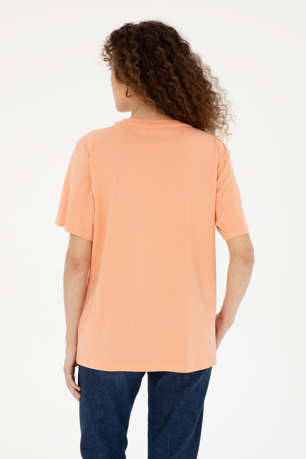 U. S. Polo Assn / Женская базовая футболка Salmon - U.s. polo assn фото 4