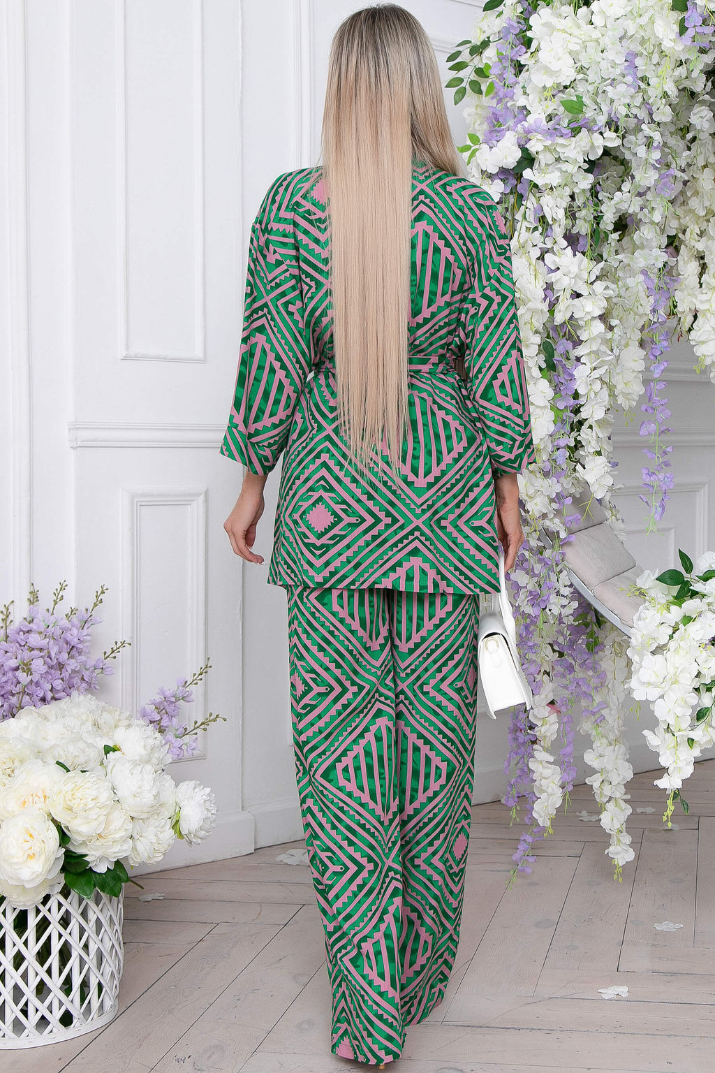 Костюм Зарина (зелено-розовый) К9004 - Lt collection фото 2