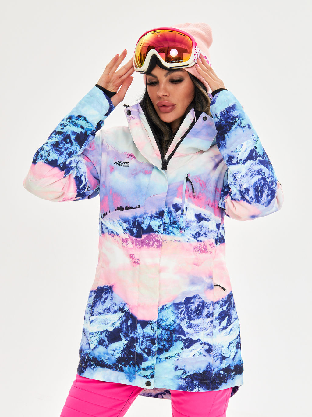 Женская горнолыжная сноубордическая куртка Alpha Endless Ultra Chaleur SNB 423/316_9 Разноцветный  фото 5