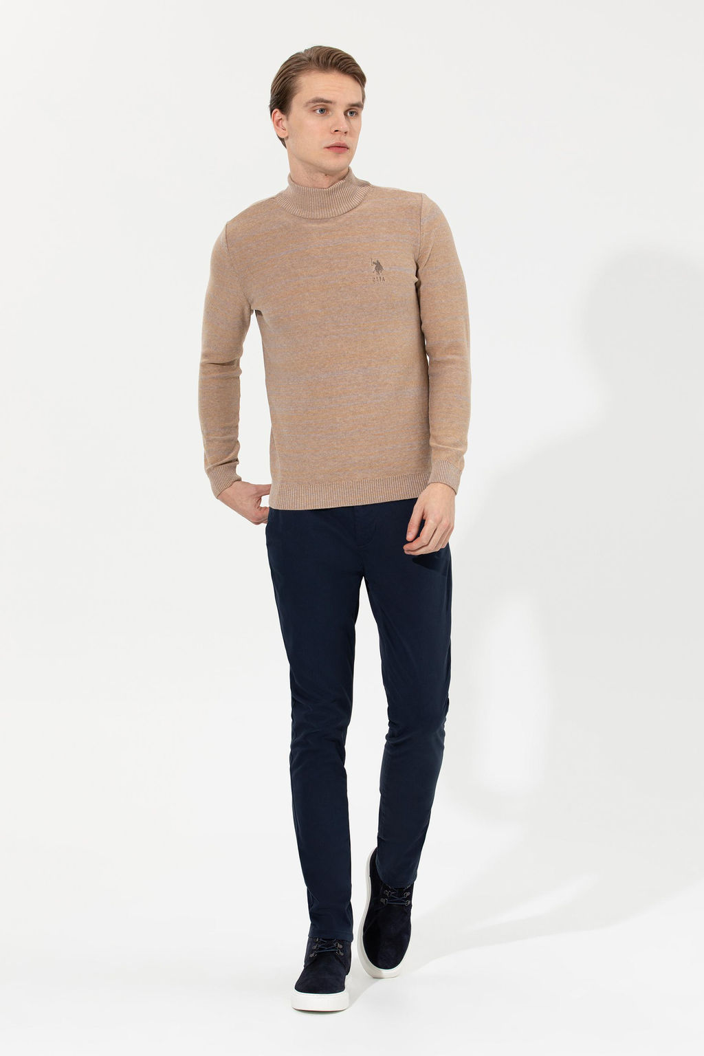 Мужские темно-синие брюки из плотной ткани Неожиданная скидка в корзине - U.s. polo assn фото 3