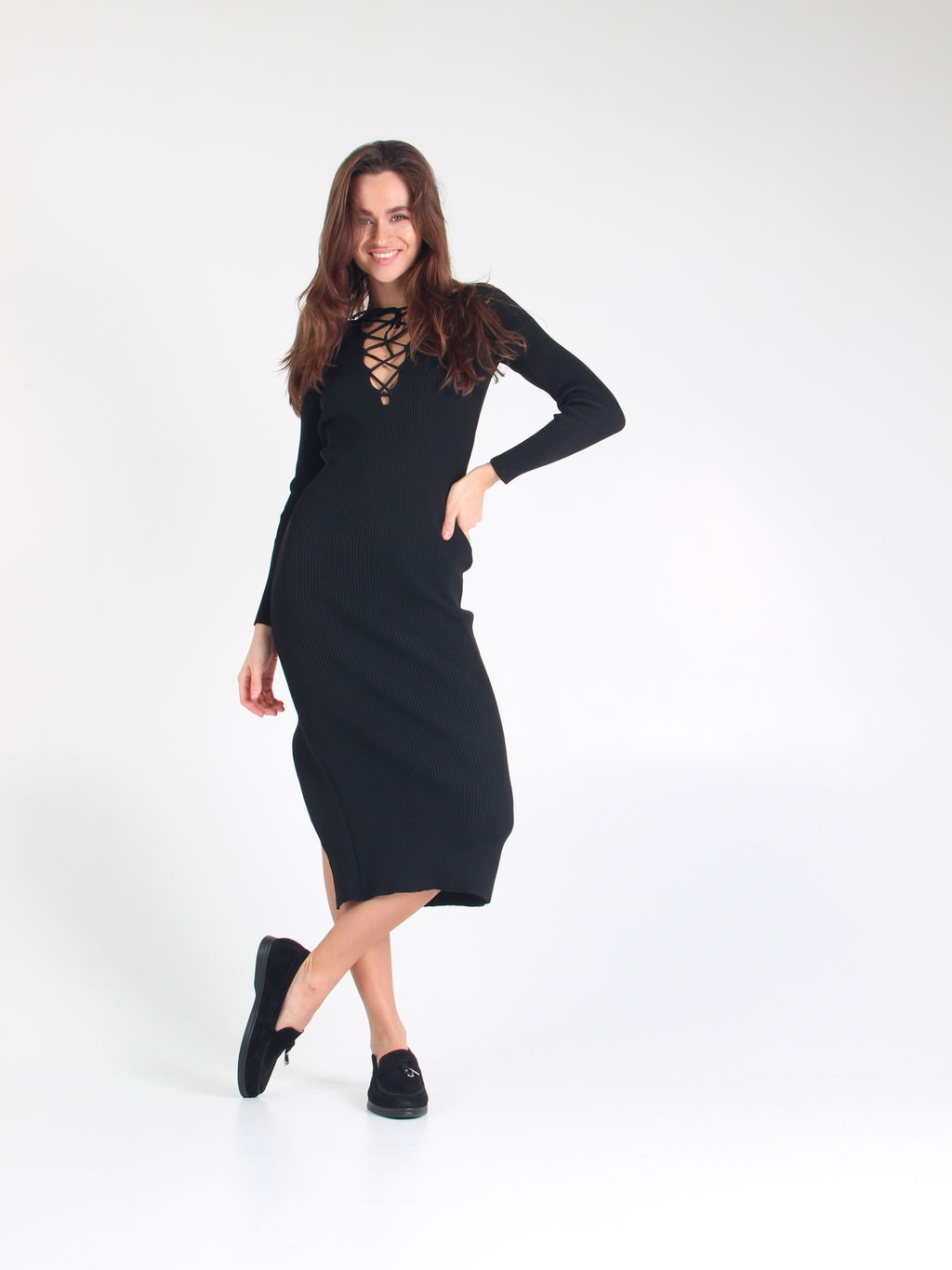 Лоферы 170.2614bl. Черный замш